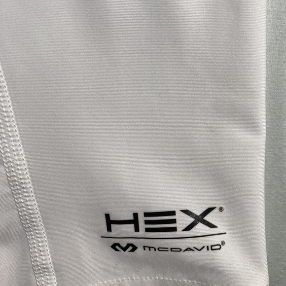 McDavid Compression Pants Mens 2XL XXL White HEX 3/4 Basketball Tailbone Padded - Picture 4 of 11